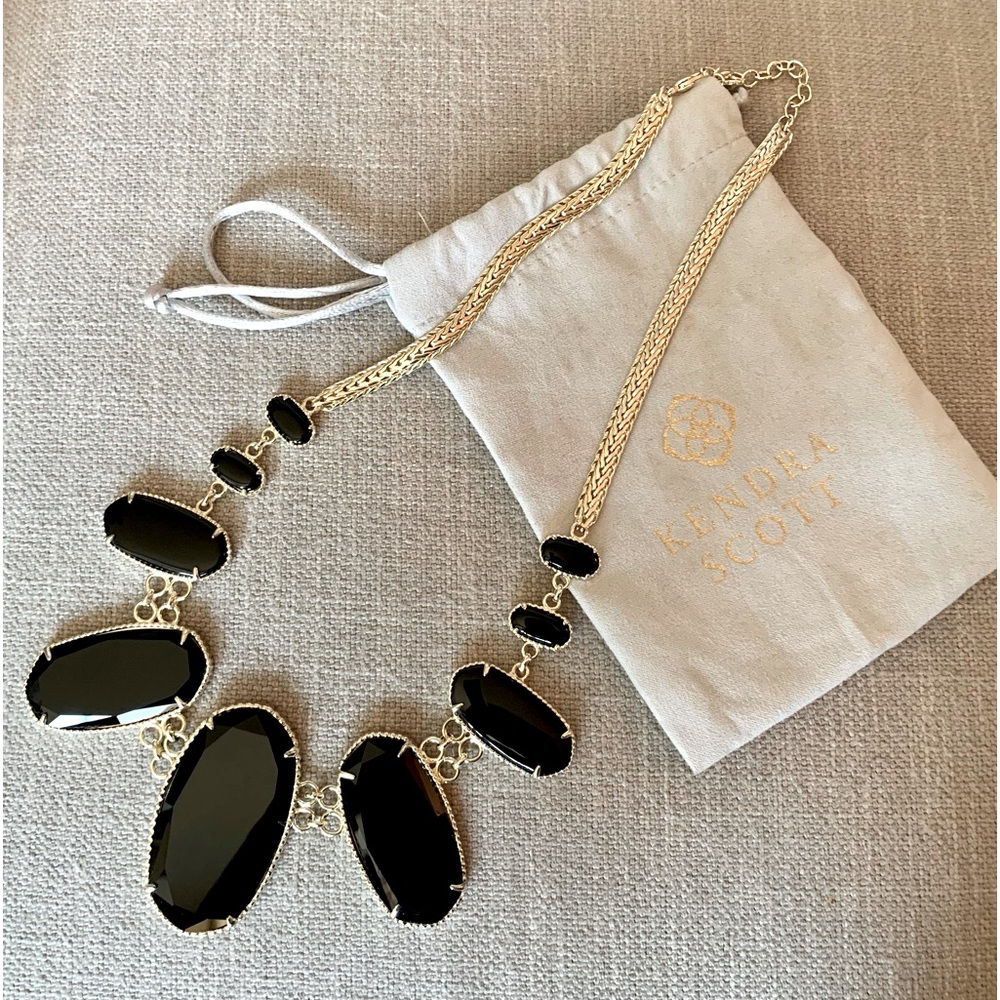 Kendra Scott Black and Gold Necklace
